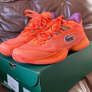 Lacoste AG-LT23 Ultra - Bright Orange - Size 7 - like new with original box